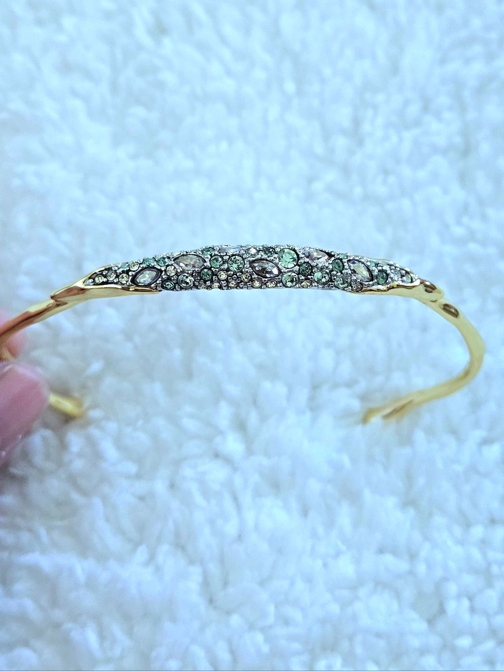 Alexis Bittar "Solanales" Thin Crystal💎 Cuff Bracelet - Picture 10 of 16